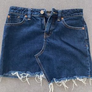 Medium Wash Denim Skirt